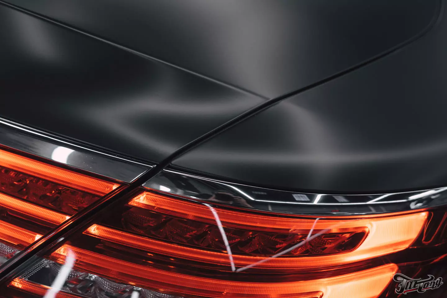 Смена стиля Mercedes S-class Coupe! Оклеили кузов в темно-серый винил от Oracal, окрасили диски